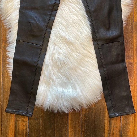 NWT DL1961 Emma Power Legging Leather & Coated Jeans Poseidon - Picture 9 of 17